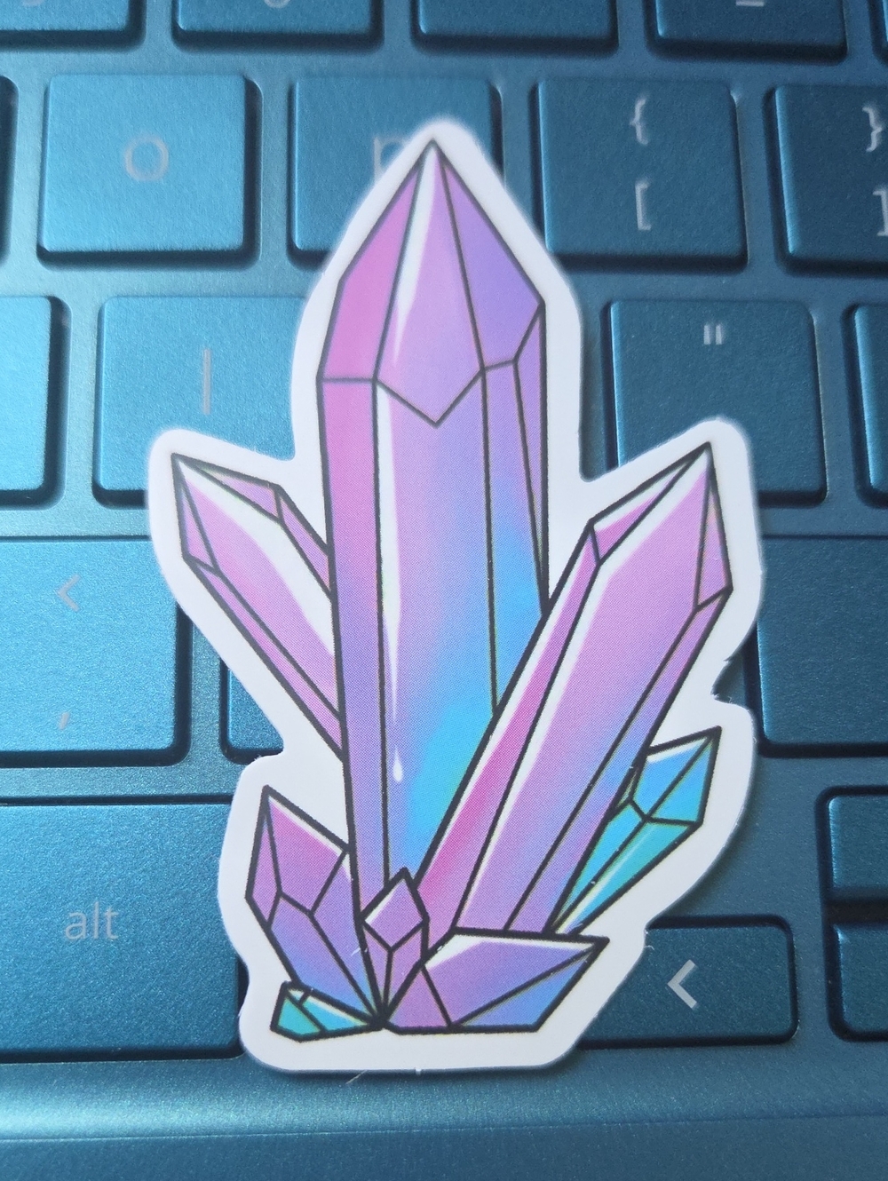 Purple Crystal Sticker for Cell Phones & Accessories